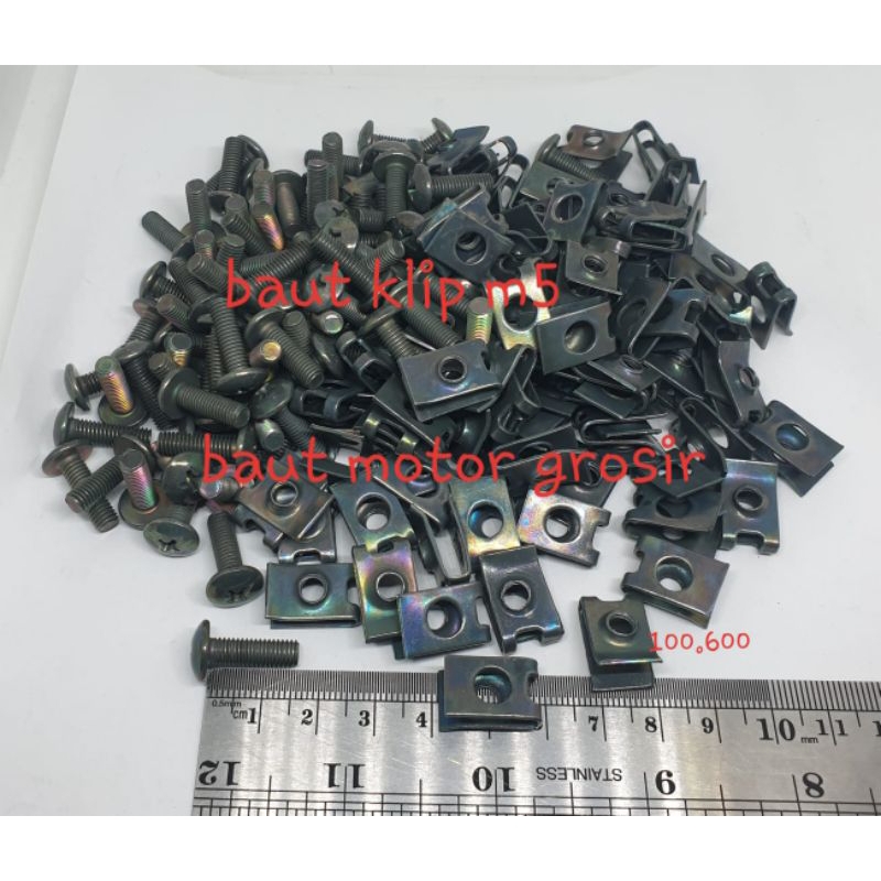 (Paket 100 set) Baut Body Honda Karisma + klip