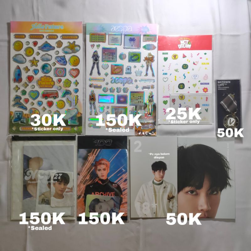 [PART 2] MERCHANDISE MD EPOXY STICKER HELLO FUTURE HELFUT HOT SAUCE ONLY EMBLEM BADGE WAYV SMCU KWAN