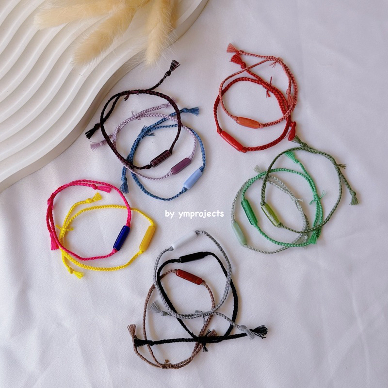 YMPROJECTS • READY STOCK GELANG TALI HANDMADE UNTUK WANITA DENGAN TASSEL | YMPOJECTS ESHA BRACELETS KEPANG SIMPLE