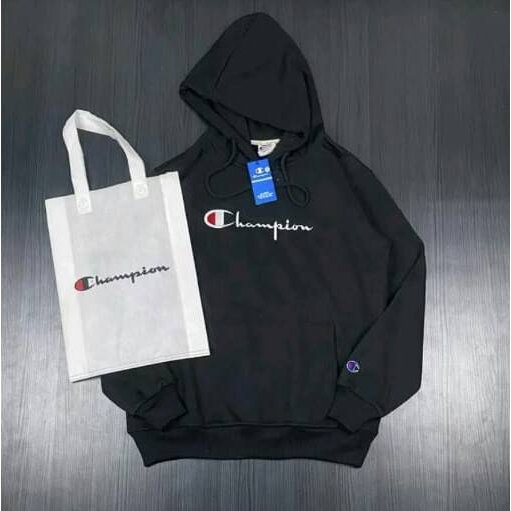 SWEATER HOODIE PRIA ORIGINAL TERLARIS CHAMPIONS HITAM TEBAL DAN LEMBUT OVERSIZE BRAND DISTRO 2023 KE