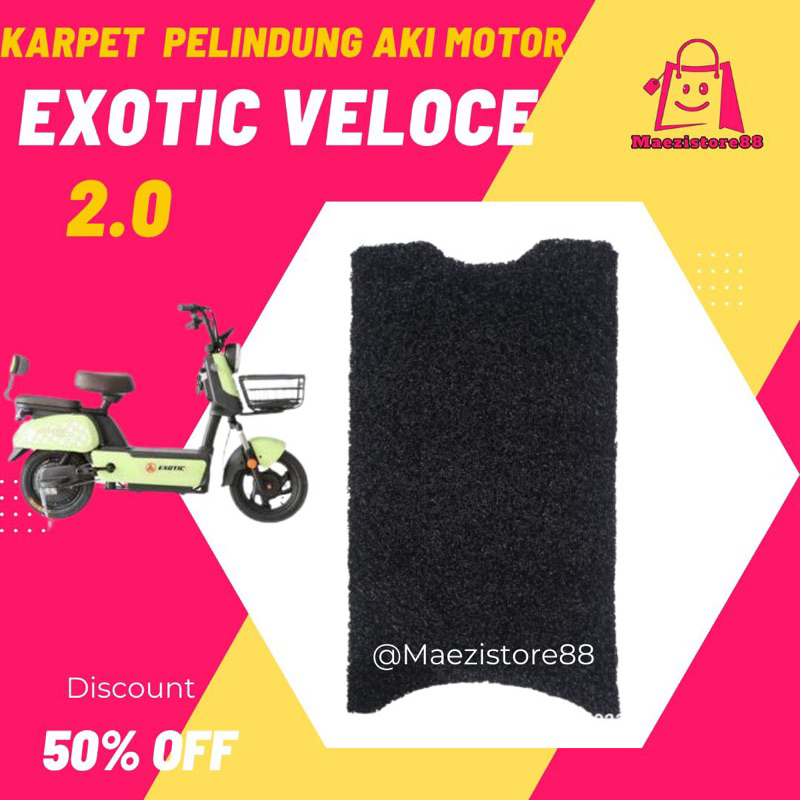 Karpet Sepeda motor listrik Exotic Veloce 2.0 mie bihun premium empuk murah