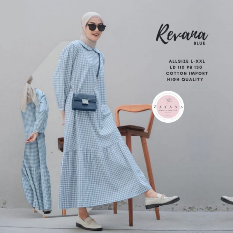 REVANA MIDI/ TUNIK KOTAK BY KATUN PREMI BY ZAYANA