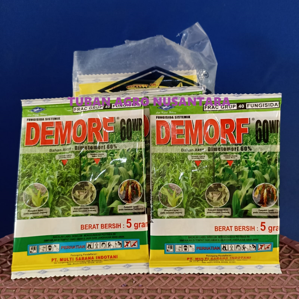 Obat Pertanian Fungisida Sistemik - Demorf 60 WP Anti Bulai Jagung