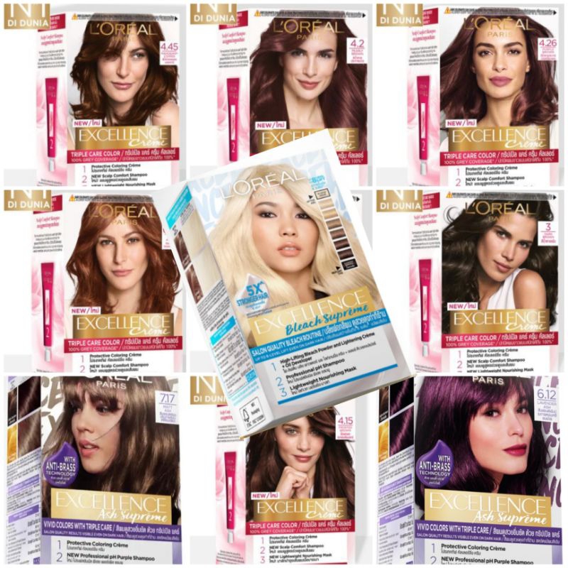 TERMURAH Loreal Paris Cat Rambut Permanen | Loreal Pewarna Rambut