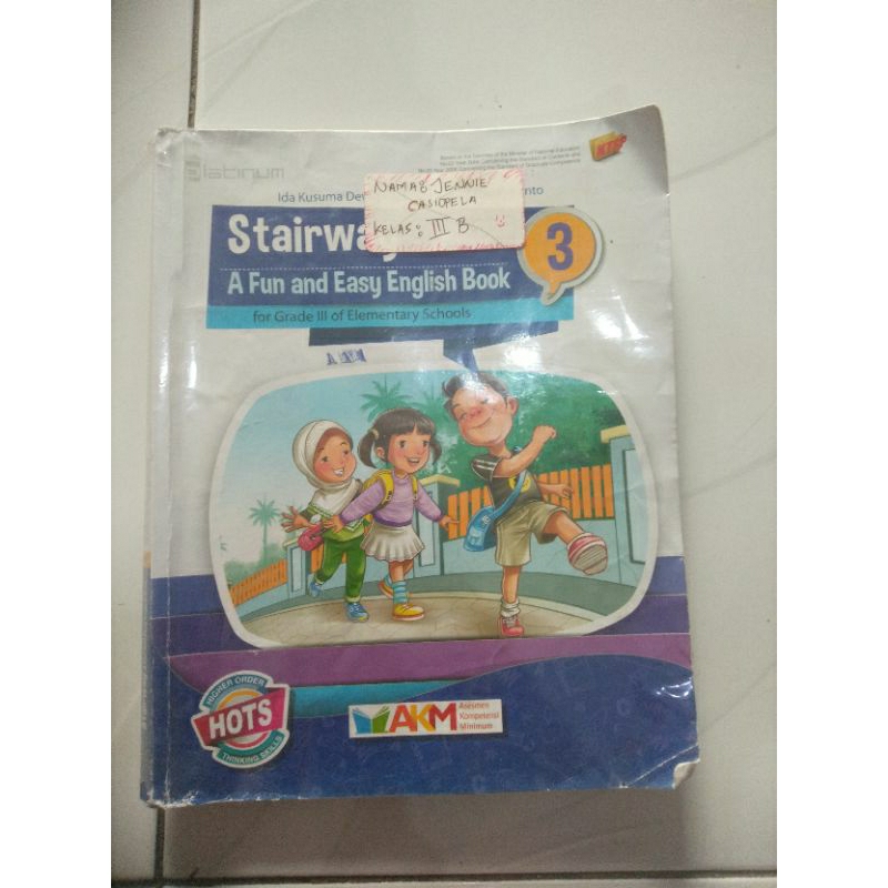 Buku bahasa inggris Bekas Stairway kelas 3