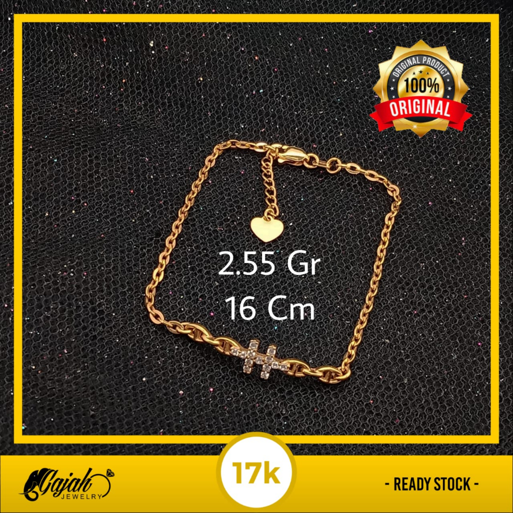 Gelang Emas 17K - 2.55 Gr Kadar 750 - 5434