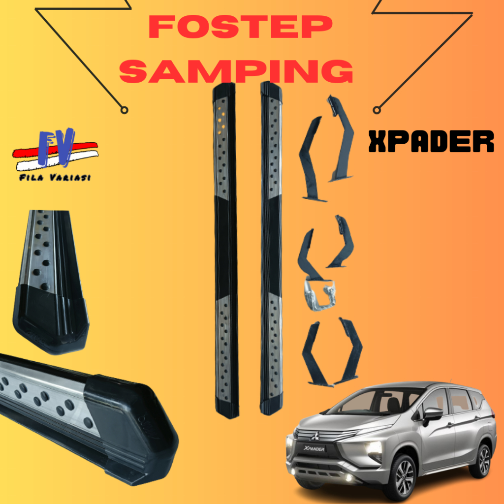 Footstep Injakan Samping Mobil Mitsubishi Xpander Model Bintik