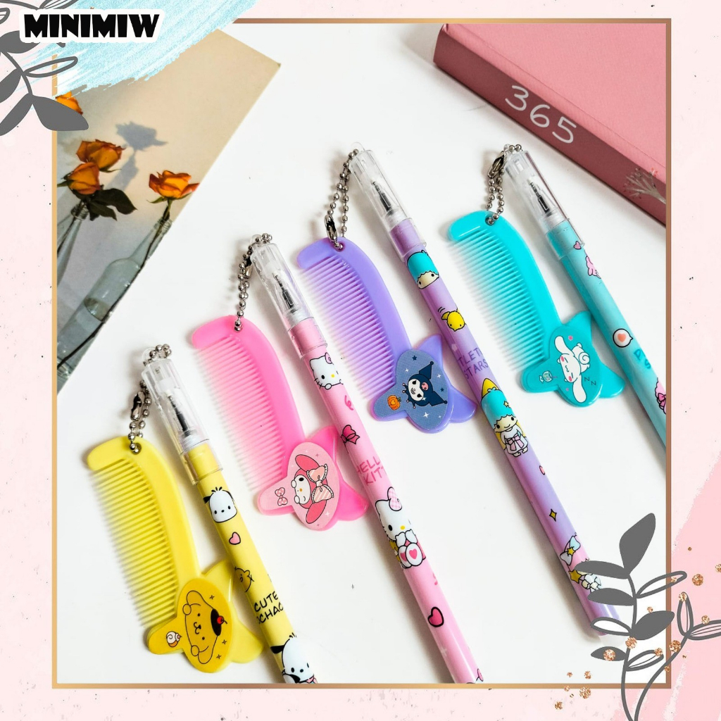 

PULPEN SISIR SANRIO PEN GANTUNGAN KADO UNIK STATIONERY LUCU IMUT KEKINIAN COD BY MINIMIW