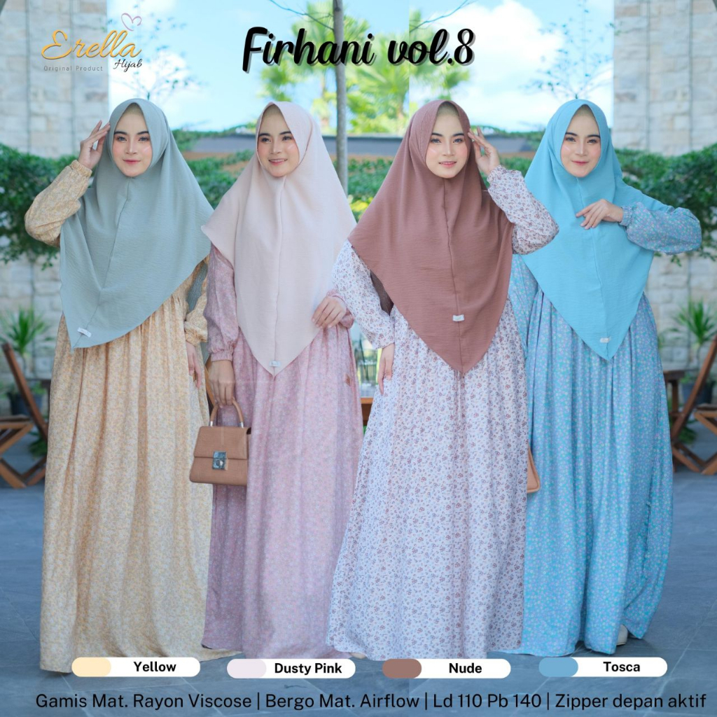 Firhani Gamis Set Vol. 8 by Erella Hijab