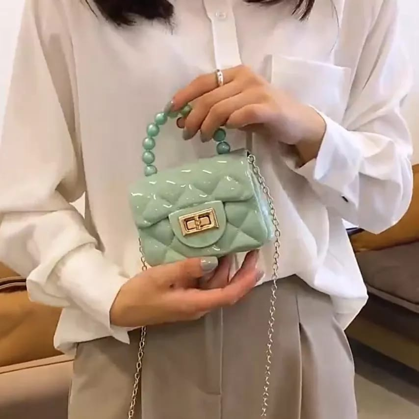 Tas Selempang Jelly Mutiara / Tas Selempang Anak Mini Jelly Bag Sling Bag Hand Bag