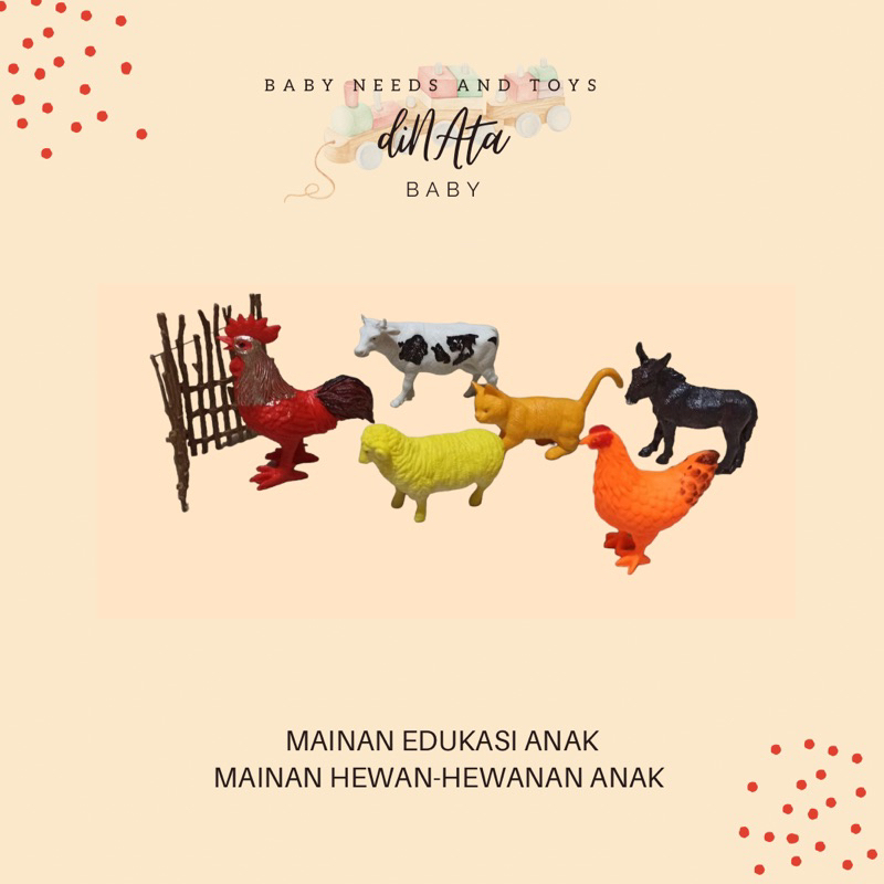 [ DINATA Baby ] Miniatur Animal Series Hewan Farm / Zoo