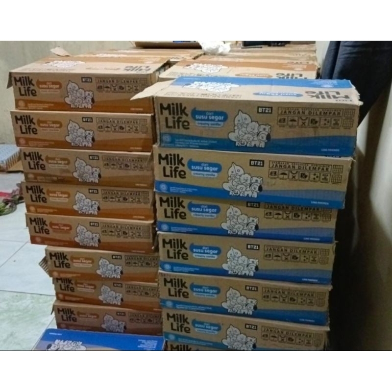 Susu Milk Life 1 Dus Isi 40pcs dan 1 Dus Isi 45pcs Ukuran 125ml