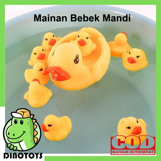 MA02 Mainan Anak Bebek Karet Bunyi Pencet 4pcs Bebek Karet Mini Bebek Bebekan Berenang Bebek Mandi Bebek Ibu Anak