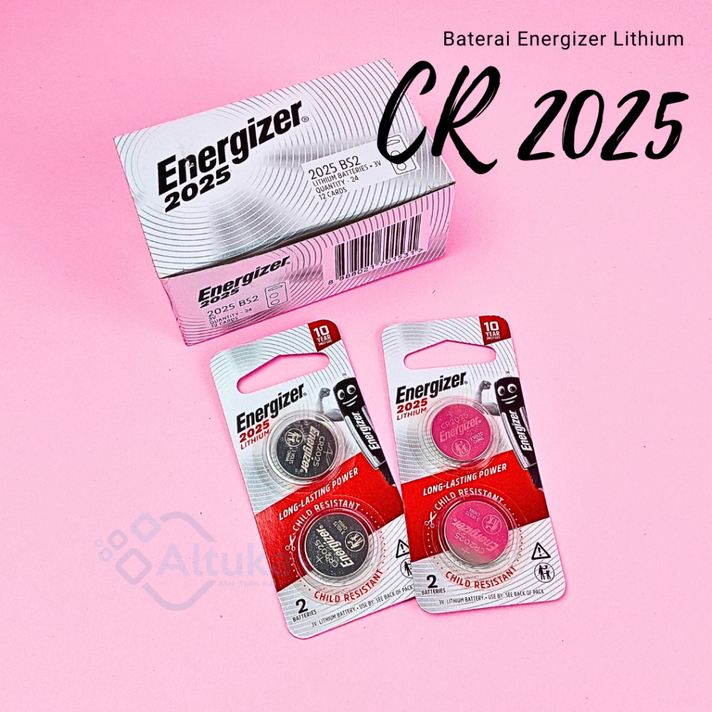 Baterai 2025 Lithium Energizer / 3v Lithium Battery (2pcs)