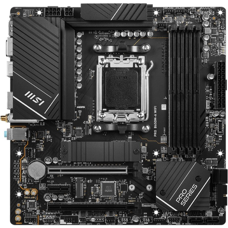 MSI PRO B650M-A WIFI Motherboard AMD B650 AM5 DDR5 mATX