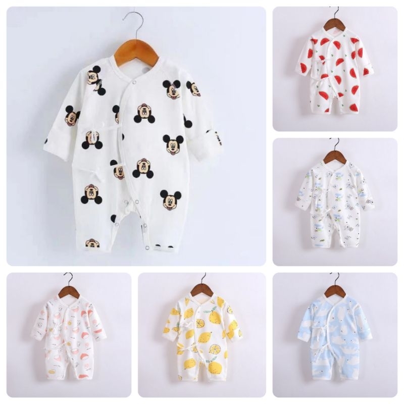 Sleepsuit Bayi Newborn - Piyama Kimono Bayi Cotton Lembut - Baby Gift Kado Lahiran Bayi M365