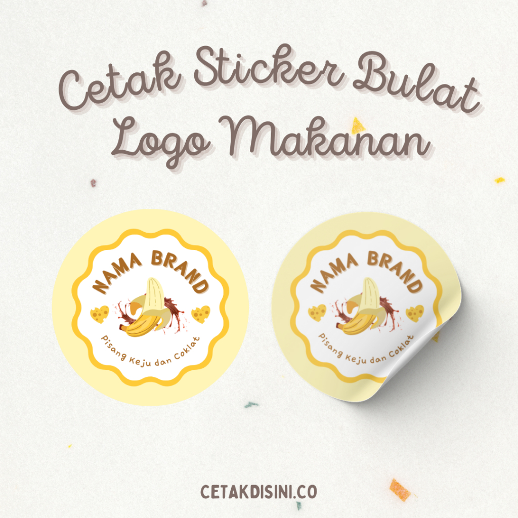 

[cetakdisini.co] Stiker Bulat Logo Makanan | Sticker Vinyl Anti Air