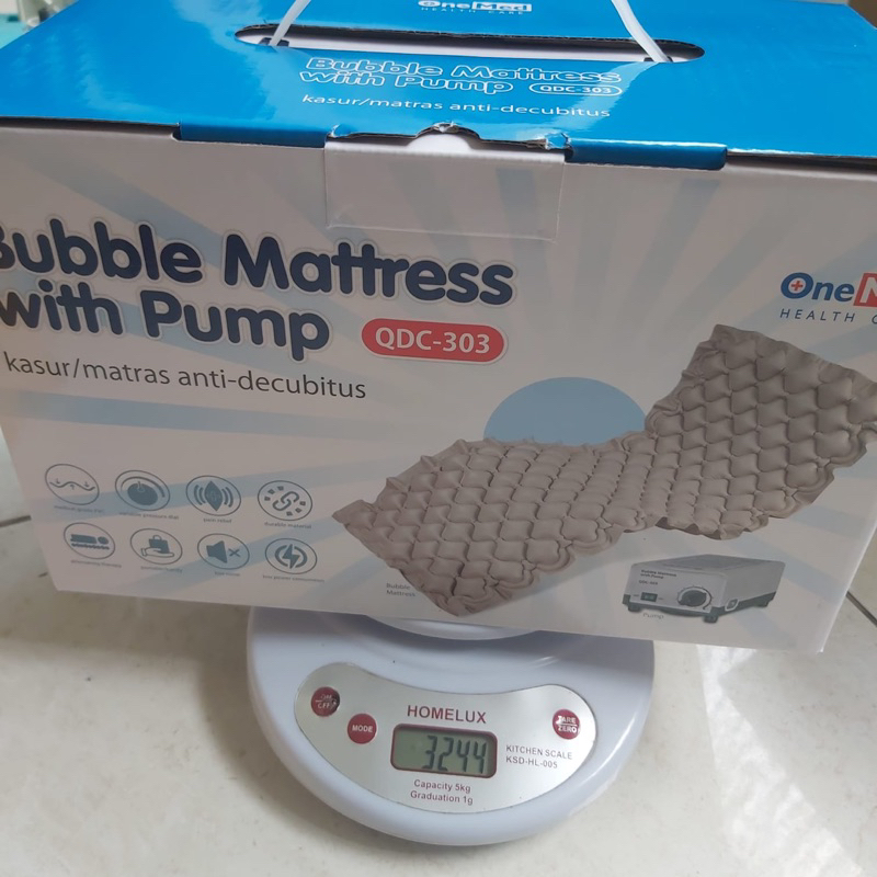 Matras Anti Decubitus  / Matrass Kasur Angin With pump Onemed Kasur Decubitus QDC-303 WITH BUBBLE MATTRESS