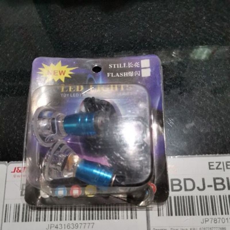 Lampu aki 12v strobo biru