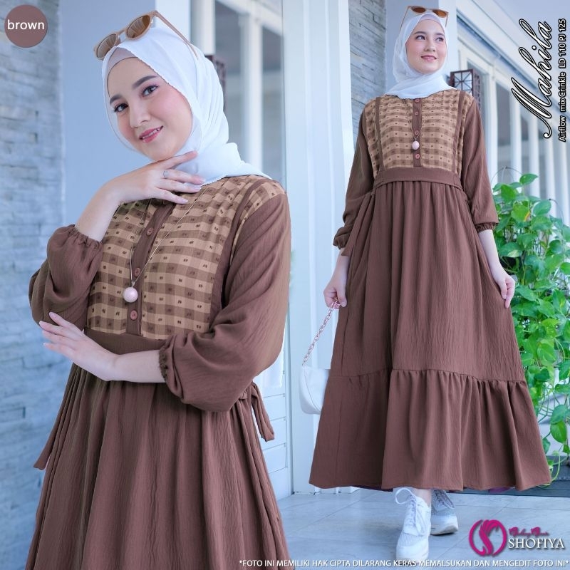 [READY] Mahila By Shofiya Dress Terbaru Busui LD 110