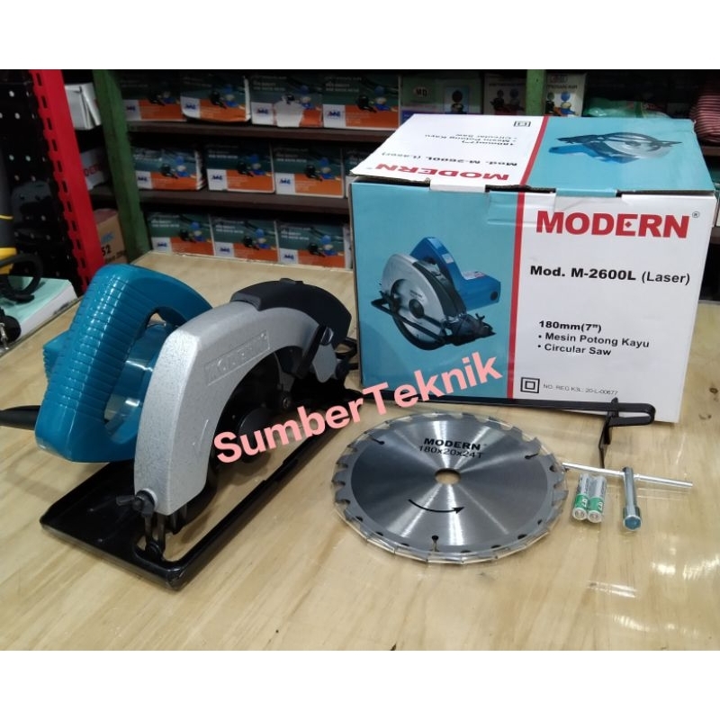 M2600L MESIN BELAH POTONG KAYU CIRCULAR SAW LASER MODERN M-2600L