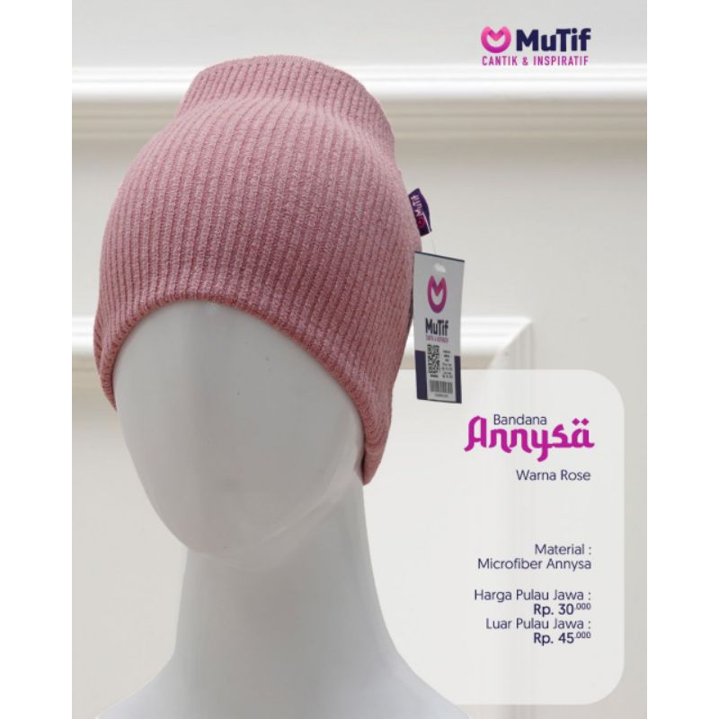 Bandana Wanita Muslimah MUTIF Annysa ORIGINAL