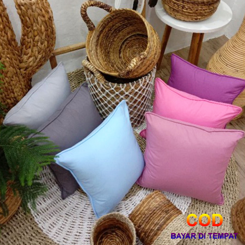 ✅COD Bantal Duduk Sofa Kursi Teras Ruang Tamu 50x50 Aneka Warna