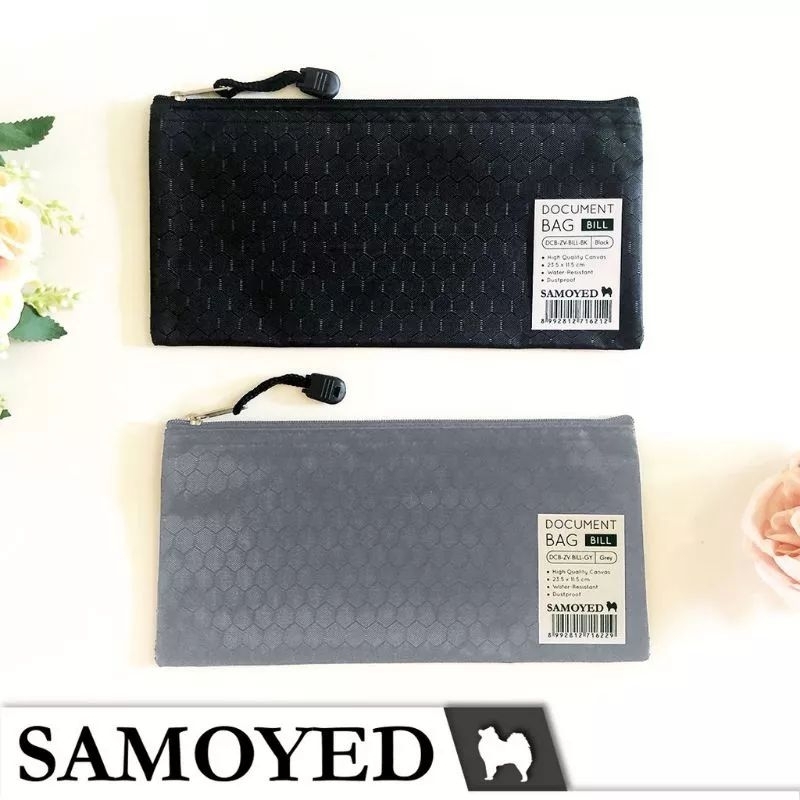 JOFESTORE88 X FerenHongXia Ukuran Bill / Giro TAS DOKUMEN / DOCUMENT / ZIPPER FILE BAG SAMOYED DCB-ZV BILL GIRO