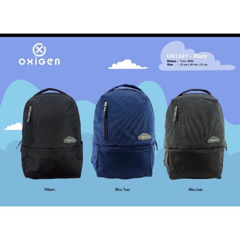 Tas ransel sekolah tas punggung merk "OXIGEN" original