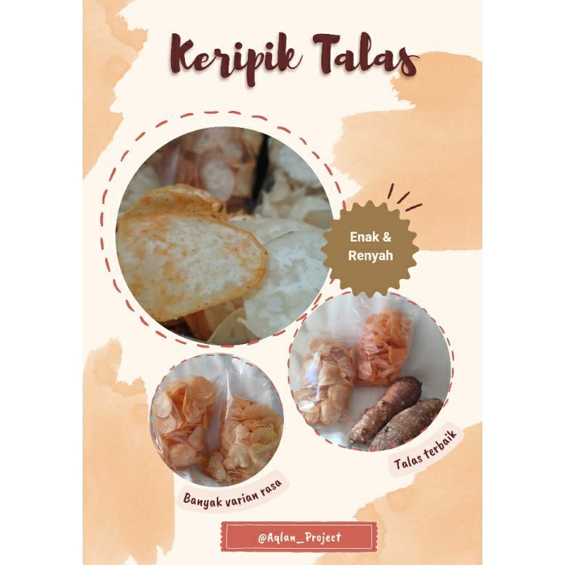 

Keripik Talas renyah gurih / Aqlan Snack