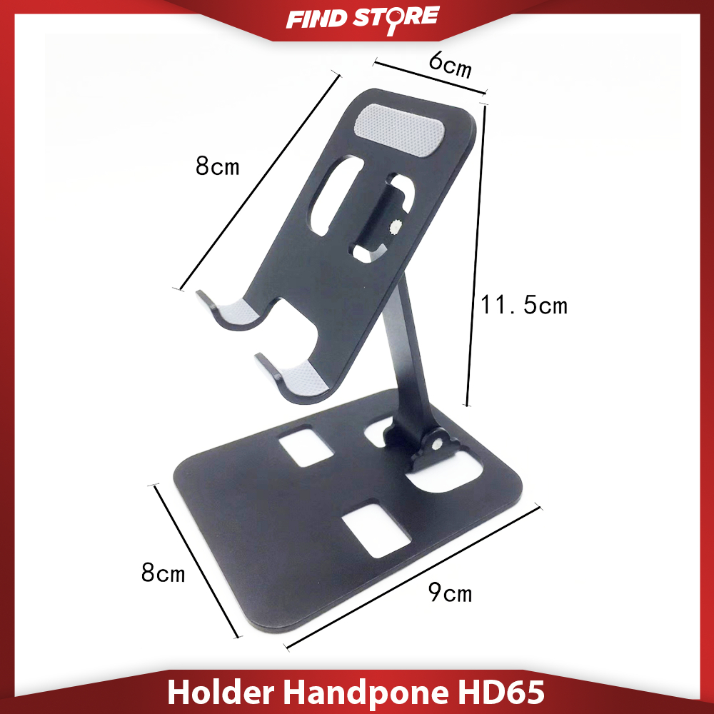 Holder HP Stand Phone Meja Besi Penyangga Handphone Multifungsi HD65