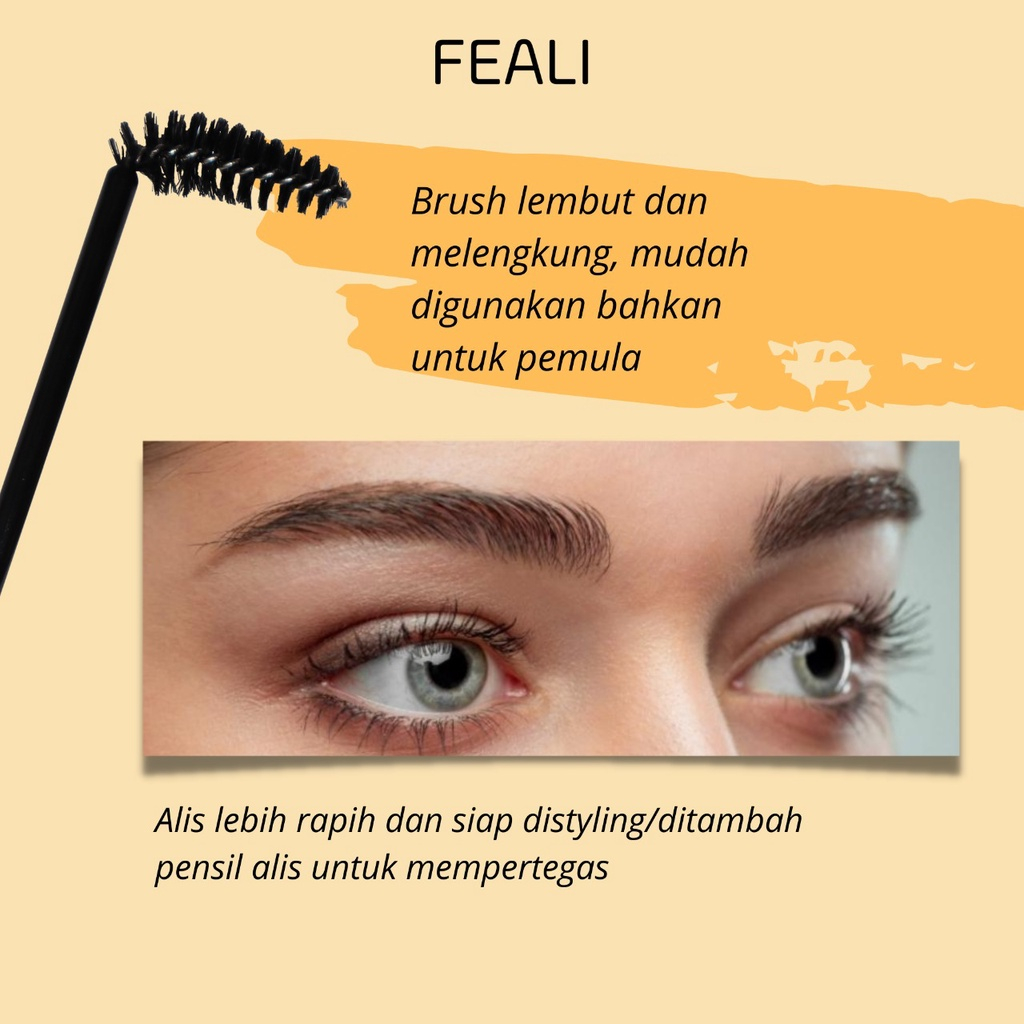 Feali Eyebrow Styling Soap Lift Brow Styling Soap / Waterproof Long Lasting Eyebrow Gel Pomade / PEMBENTUK ALIS GEL - BPOM