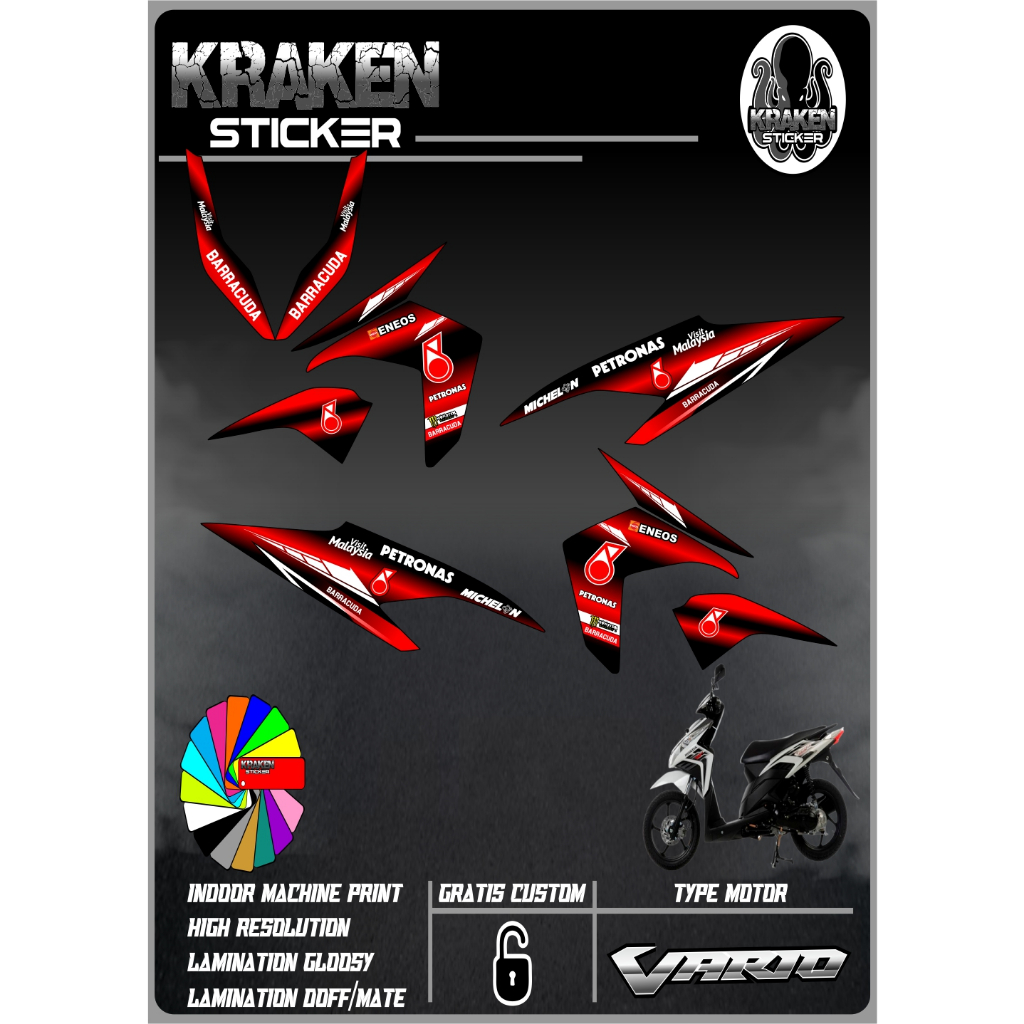 STRIPING STICKER VARIO TECHNO 110 STIKER VARIO TECHNO 110 NEW STICKER LIS LIST HONDA VARIO TECHNO 11