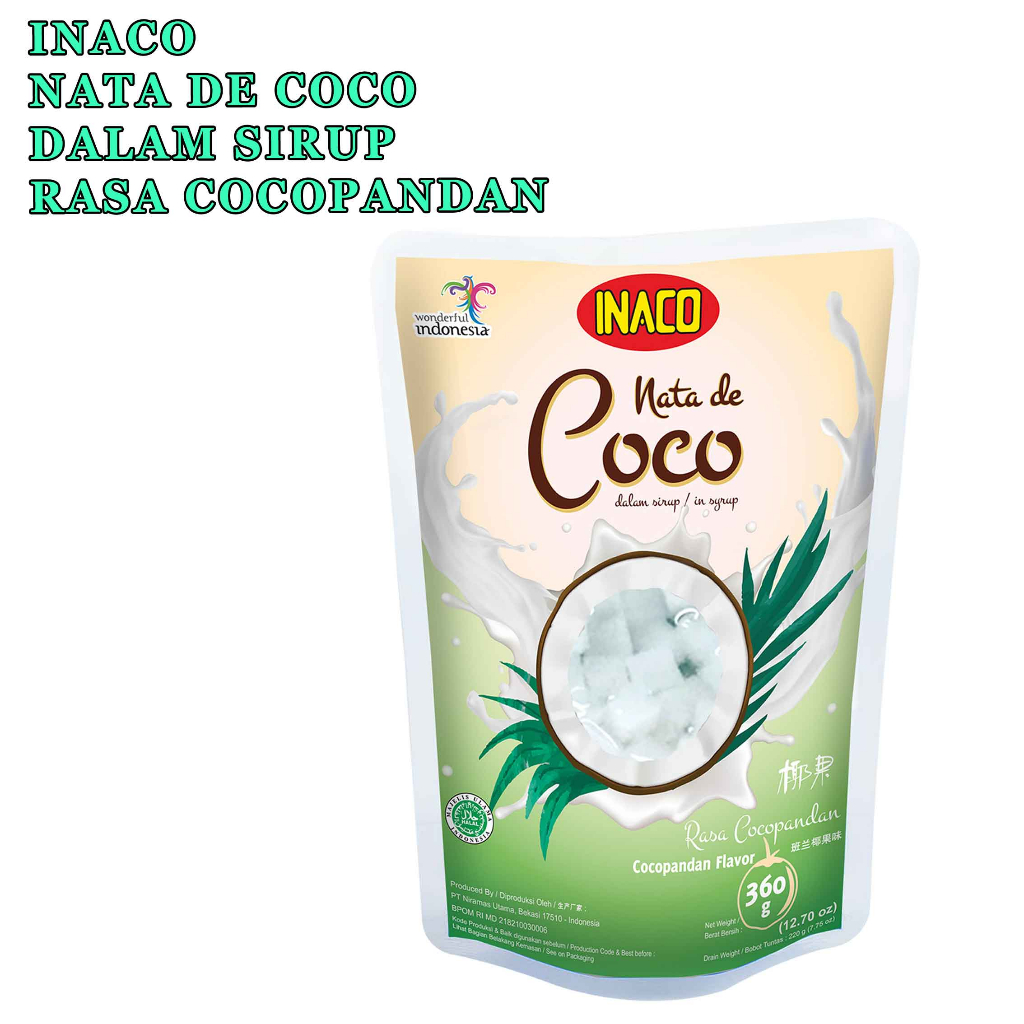 Minuman Coconut * Inaco Nata De Coco * Minuman Jelly Flavor * 360gr