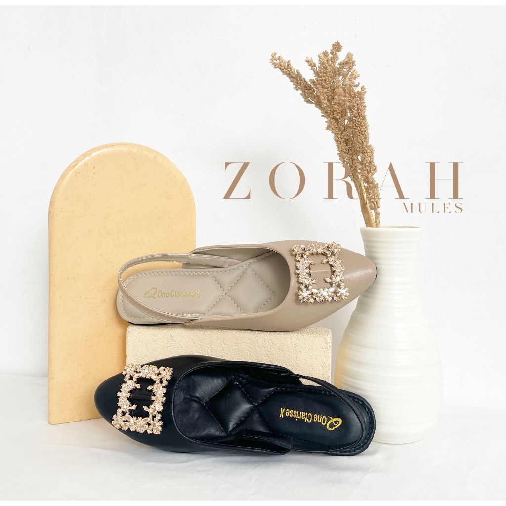 Clarisse ZORAH Flatshoes Mules Sepatu Wanita