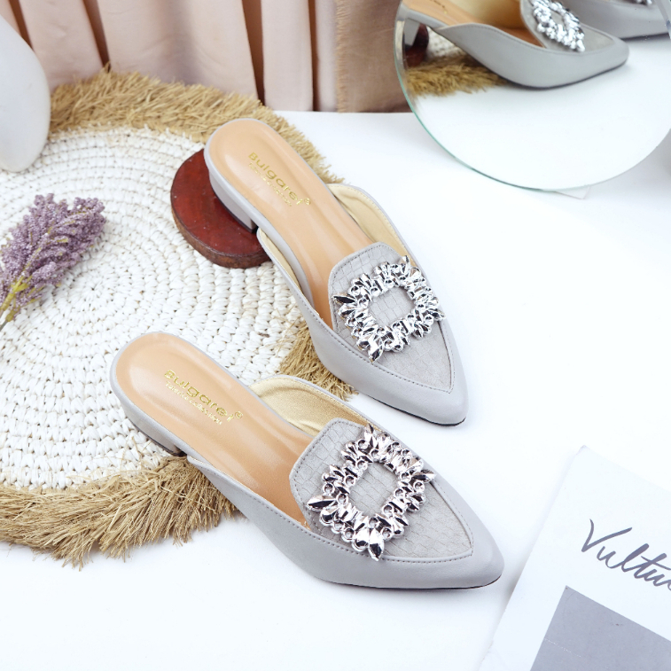 Sandal Heels Wanita Mules Lily 3CM BMT 31