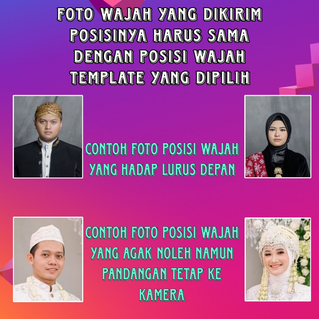 Edit foto ganti wajah / Edit foto pengantin / Edit foto preweding / Edit foto pernikahan