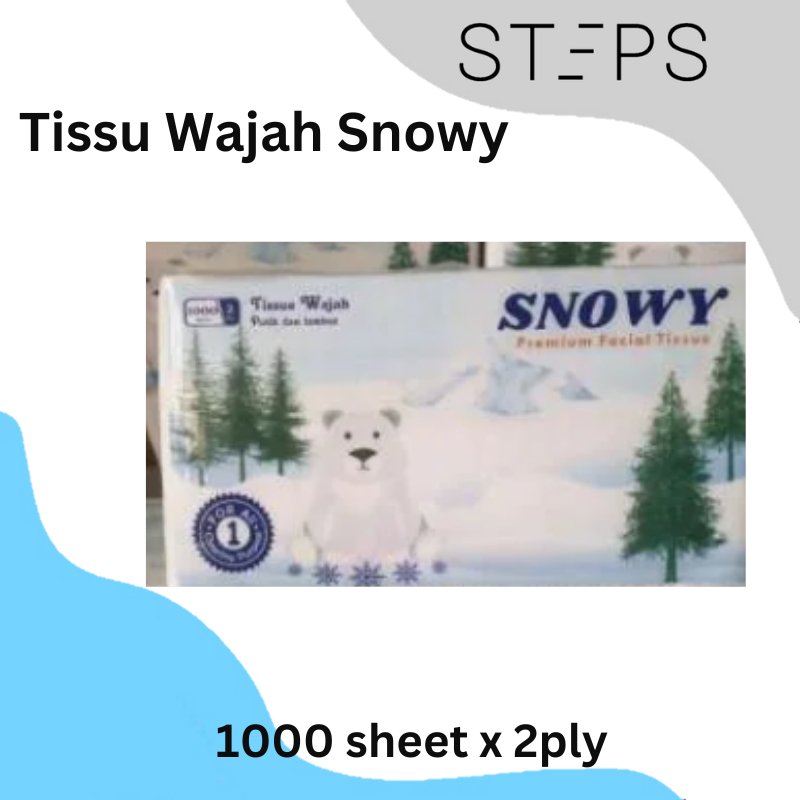 Tisu Wajah Tisu muka Snowy 1000's / Tissue facial 1000'Sheet Snowy 2 Ply