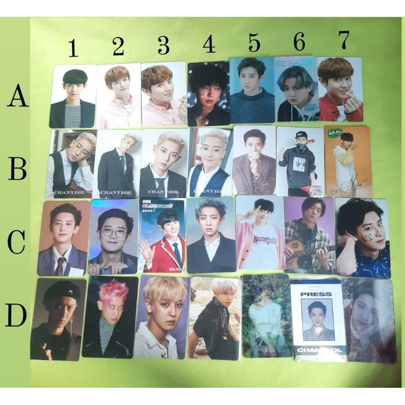 WTS PHOTOCARD PC EXO CHANYEOL NON ALBUM EXOLUTION LETS GO SG UNIVERSE NOTE HOLOGRAM DFTF SG 2020 BWC