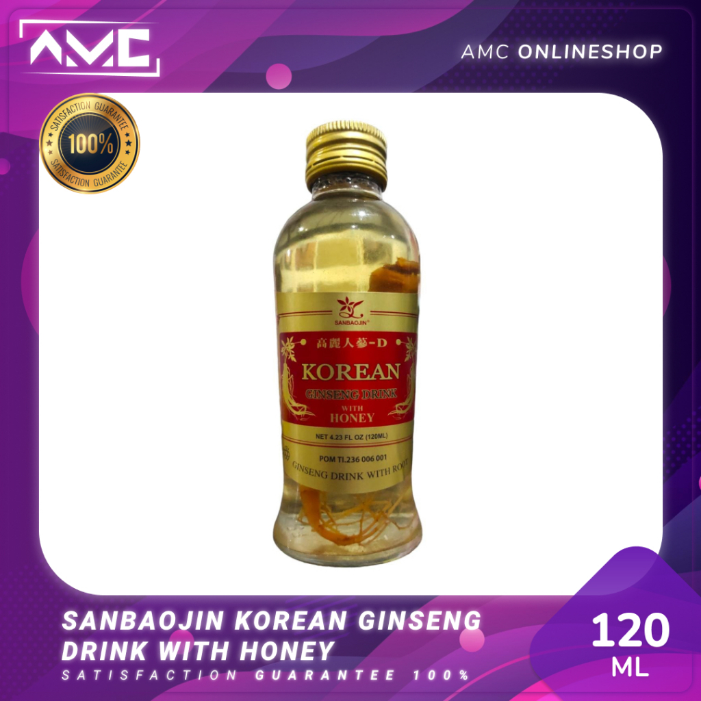 

SANBAOJIN Korean Ginseng Drink With Honey 120ml CV SALIM