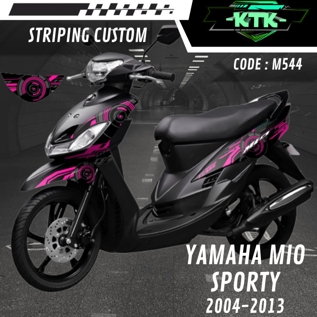 Stiker Lis Sticker List Les Variasi Aksesoris Pelindung Decal Semi Full Body Motor Yamaha Mio Sporty
