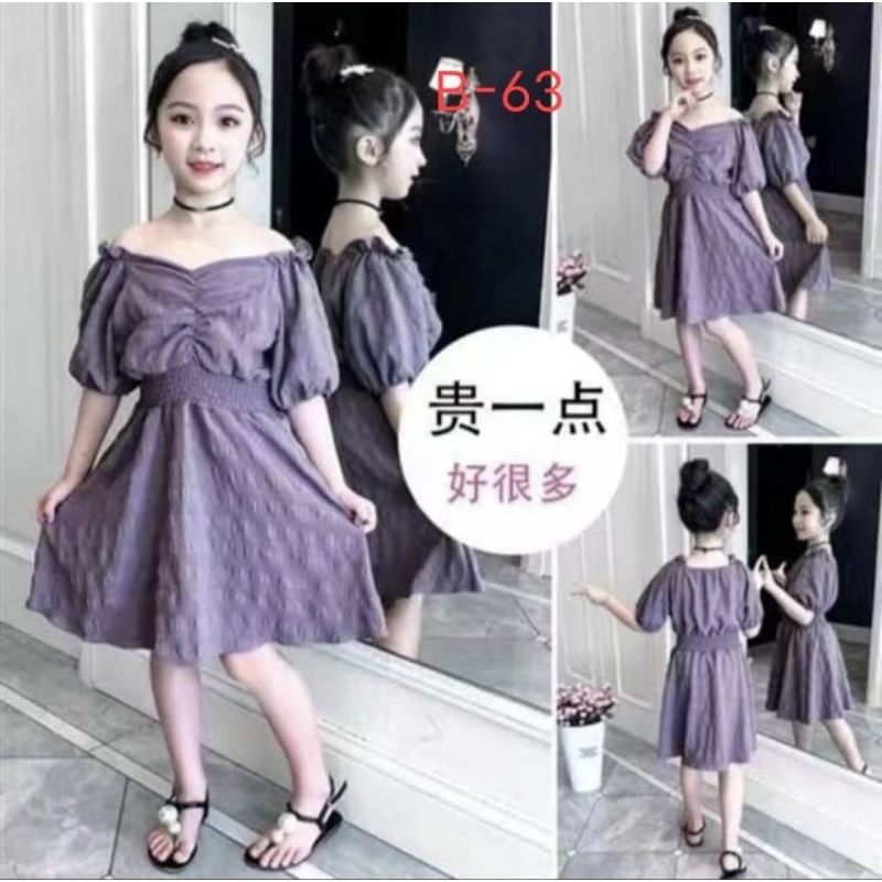 Baju Dress Dres Bangkok Anak Perempuan Cewek Import