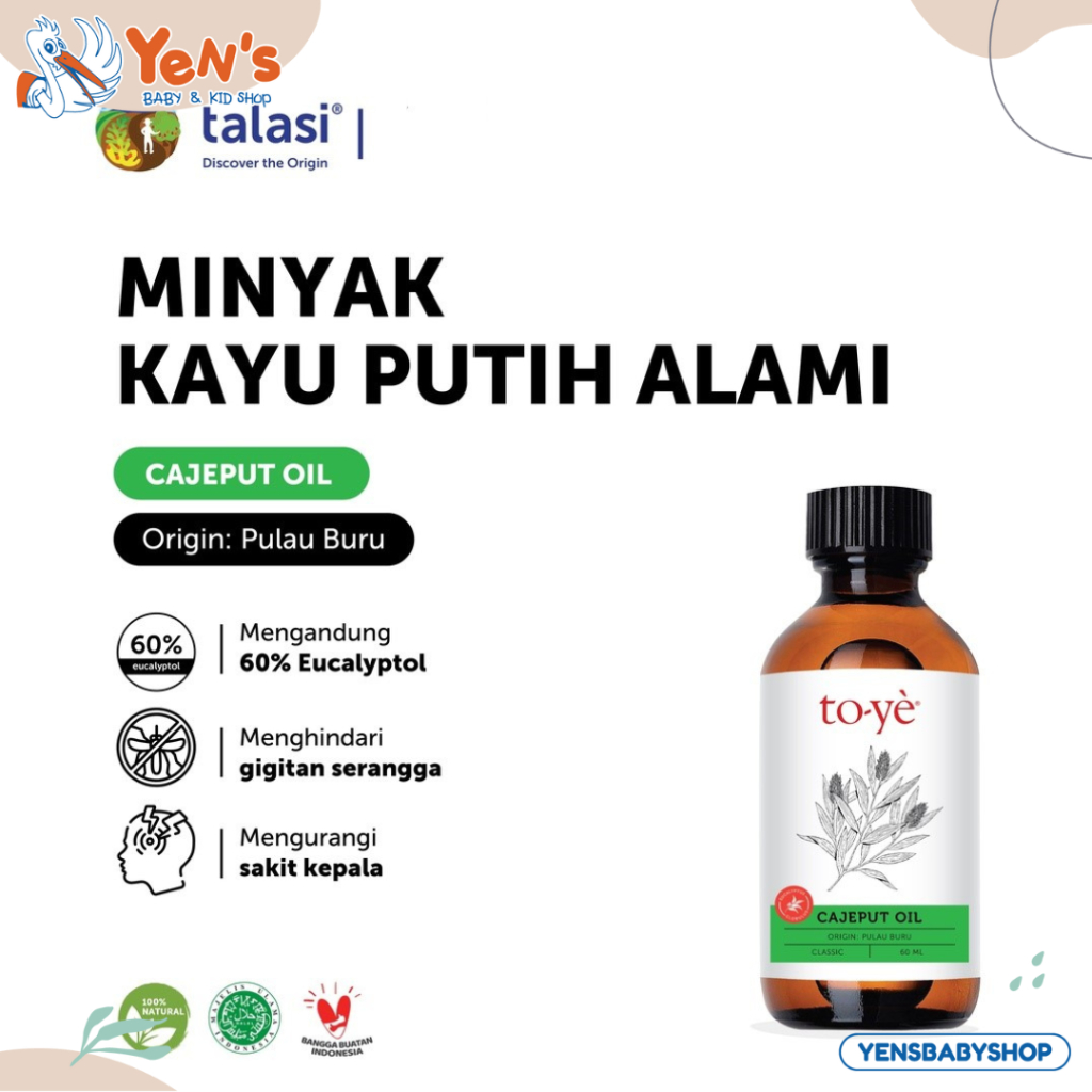 Toye Cajeput Oil Extra Warm - Minyak Kayu Putih Asli Pulau Buru 60ml