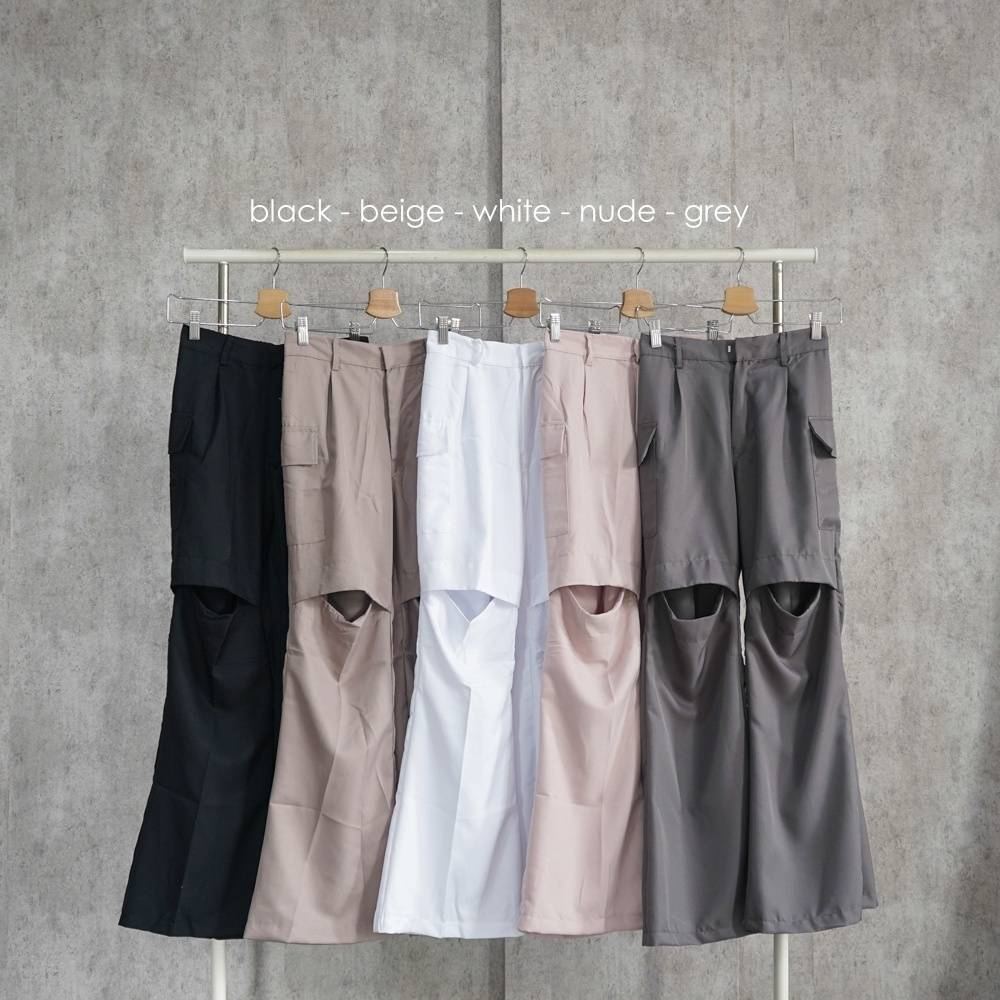 Alyndra Cut Out Pants TH 822 TWILL BELANO