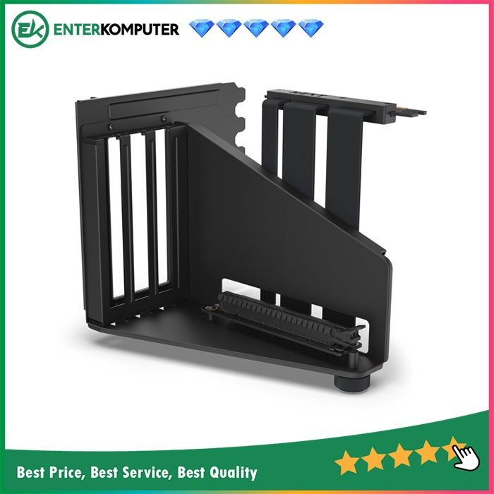 NZXT Vertical GPU Mounting Kit - GPU Holder &amp; PCIe 4.0 Riser - Black