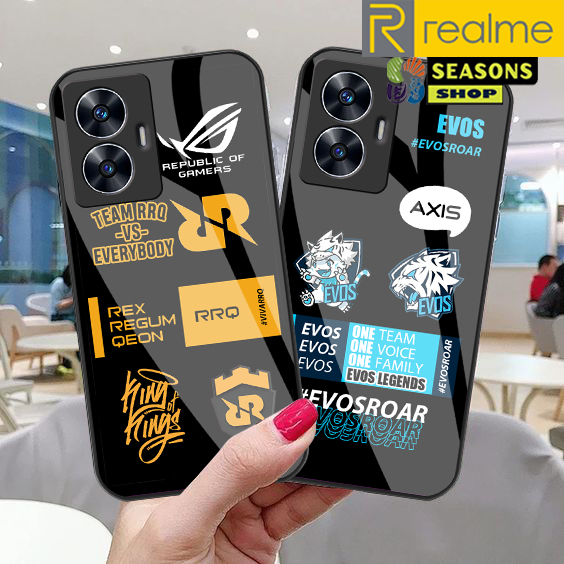 Softcase Realme Terbaru - Softcase kaca Realme - Softcase Glass Glitter Realme - Softcase Realme - C