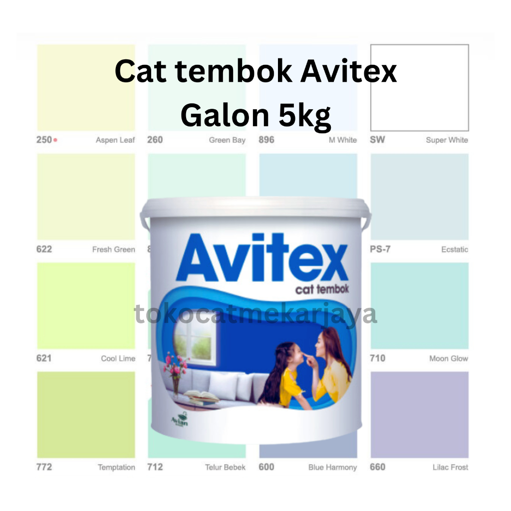 Cat tembok Avitex / Cat tembok murah galon 5kg