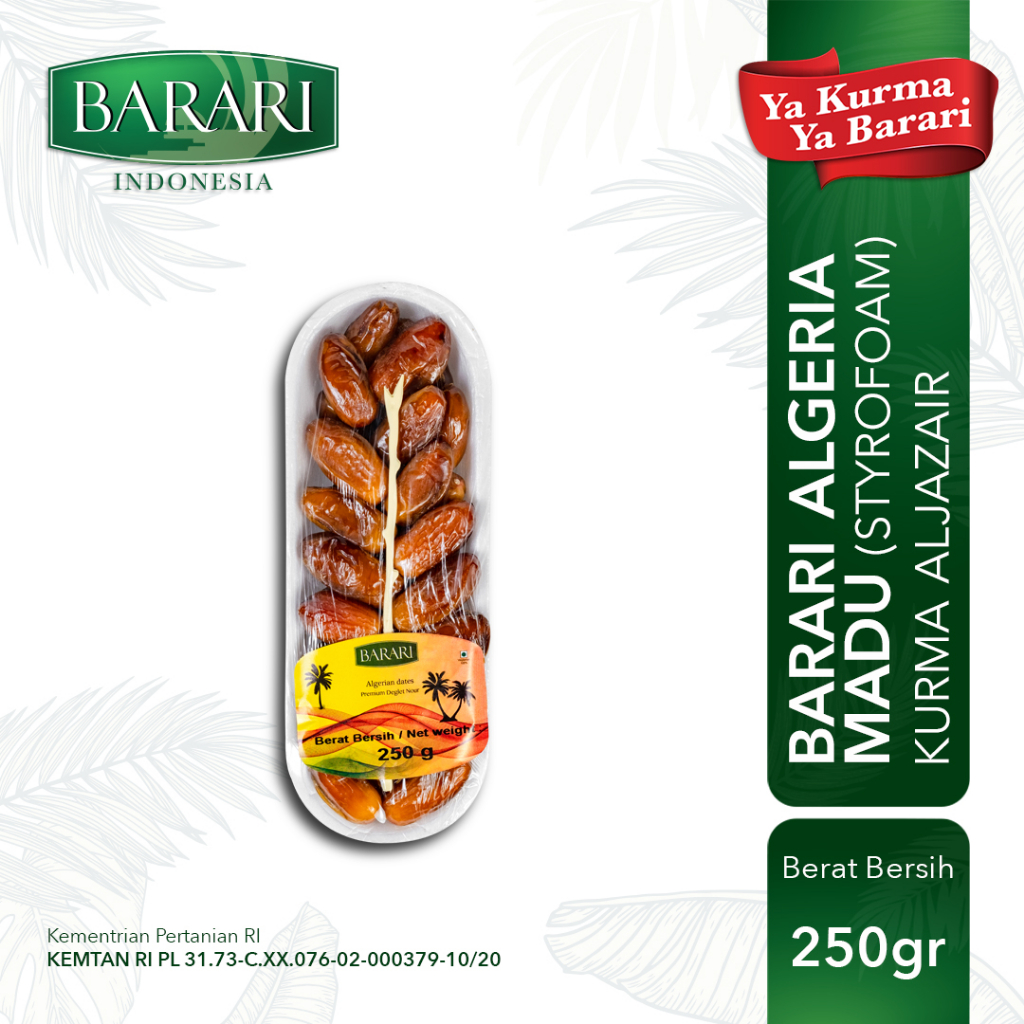 

BARARI Algeria Kurma Aljazair Madu 250gr Premium Dates High Quality Tekstur Lembut