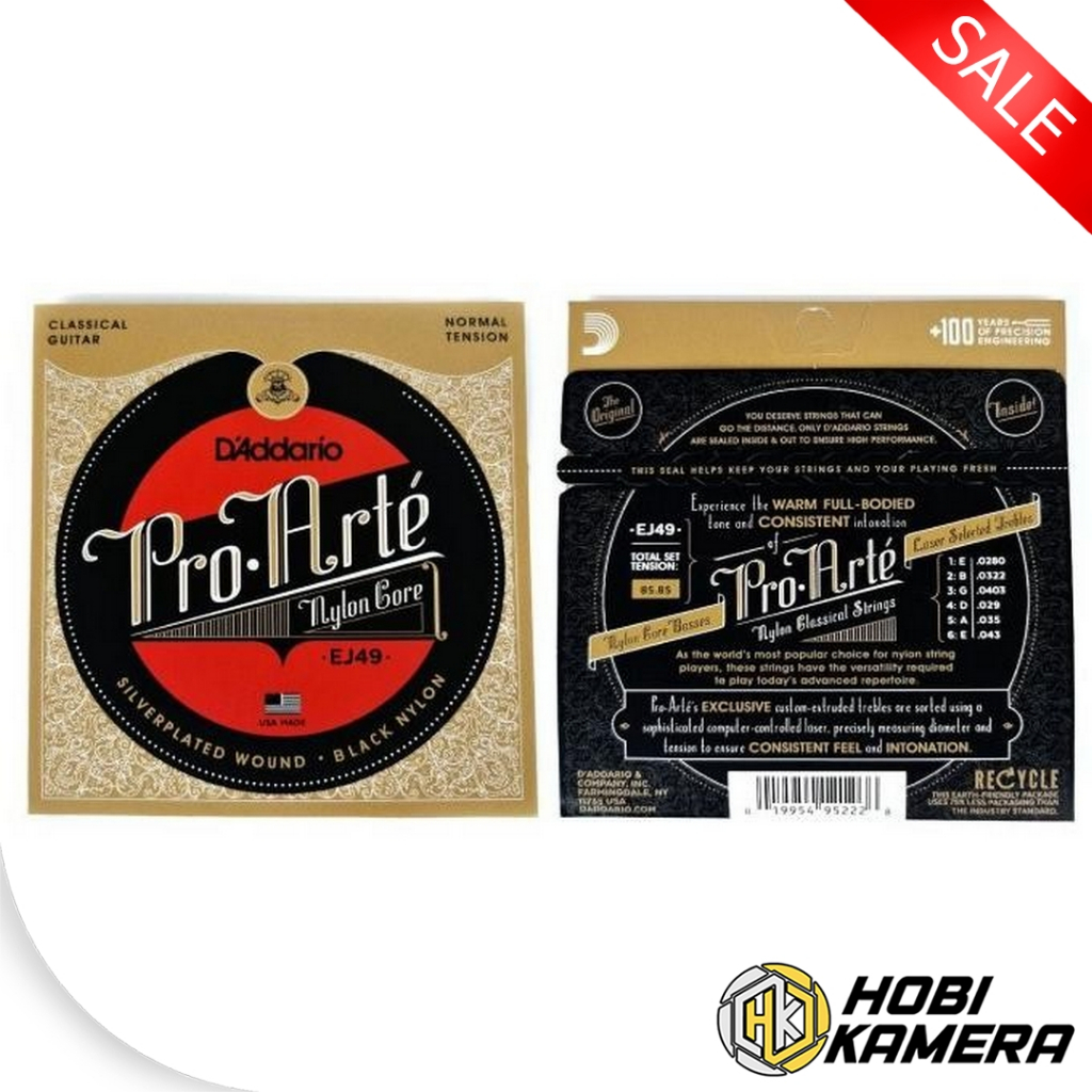 Senar Gitar Klasik Nylon / Classical Guitar - D'Addario Pro Arte EJ45