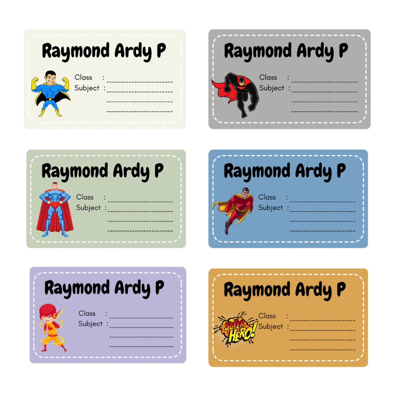 

Sticker buku anak l Sticker nama anak sekolah l Sticker custom anak | Sticker karakter anak